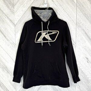 KLIM Hoodie Mens Medium Black Motocross Racing Pullover Sweatshirt Snowmobile